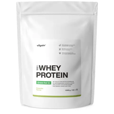 Vilgain Grass Fed Whey Protein Pistachio Protein Nutrition Powder - 1000g