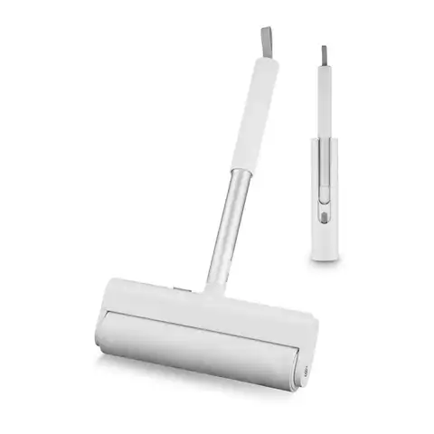 Swan Elevate Extra-Wide Handheld Lint Roller with Strong Adhesive Strips, White