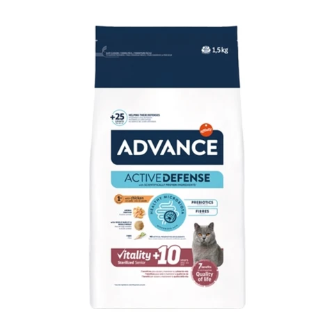 ADVANCE Croquettes pour chats âgés stérilisés - 1,5 kg