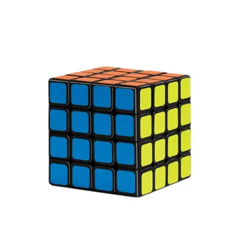 4x4 Classic Sticker Puzzle Würfel, traditionelles Design, ABS Speed Cube Spielzeug