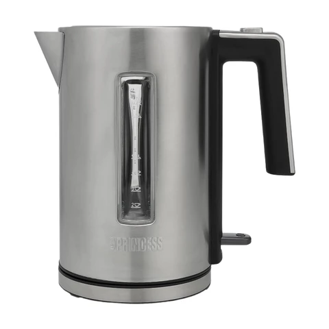 Princess 236046 Deluxe Wasserkocher 1,7L Edelstahl/Schwarz