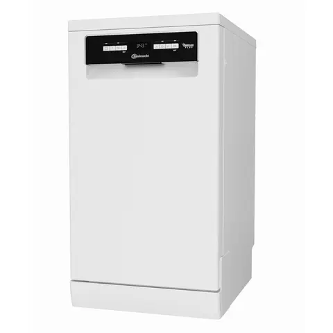 Bauknecht BSFO 3O35 PF freistehender Geschirrspüler, 45 cm Breite, PowerClean, ActivDry, Vollständiger Wasserschutz, Hygieneprogramm, Küchenabzug, Sensorprogramm, Kindersicherung [Energieeffizienzklasse D]