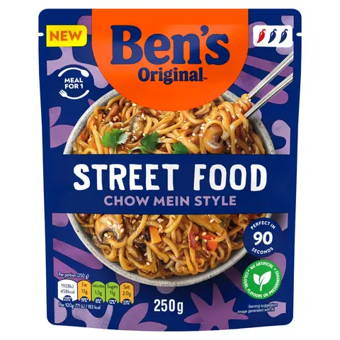 Ben's Original Street Food Chinese Chow Mein Noodles 250g