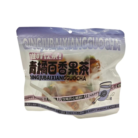 陈皮普洱茶: 甘醇芳香，柑香浓郁