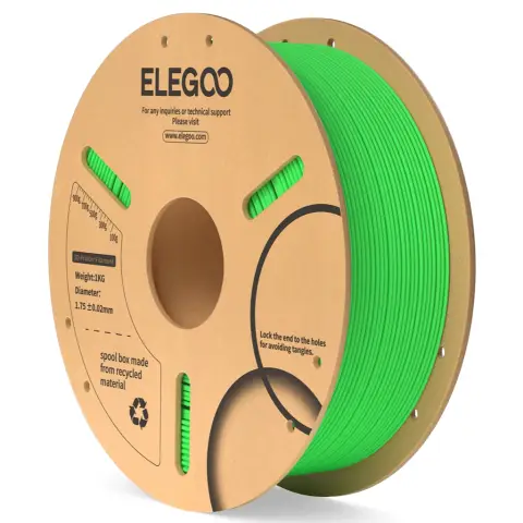 Elegoo PLA Filament 1kg Paper Spool-Light Green(10 spools/ctn)