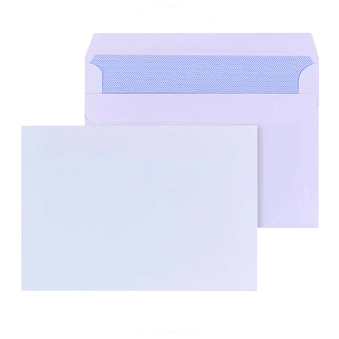 Triplast C6/A6 Envelopes Paper Self-Seal Plain White Pack of 500