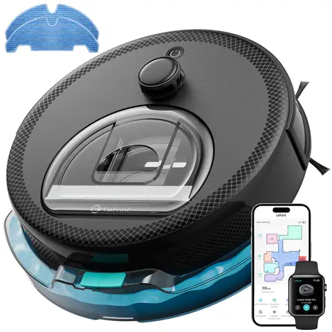 Lefant M330 Pro Robot Vacuum Cleaner with Mapping, Laser Navigation, PSD Avoidance Technology, 150-minute Battery Life, APP Control/Alexa/WiFi