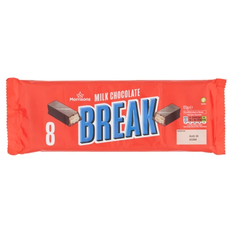 Morrisons Milk Chocolate Break 8Pk
