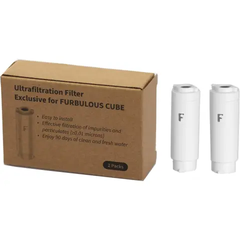 Furbulous Ultrafilter-Element Ultrafilter - 2er-Pack - passt zu Furbulous Automatischen Haustierwasserspendern - 90 Tage nutzbar - Einfach zu installieren
