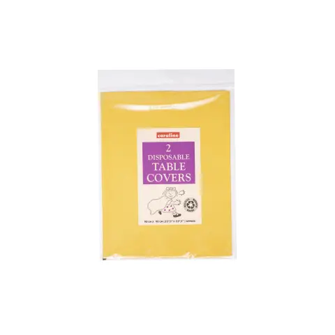 90cm Square Paper Tablecover Dark Yellow
