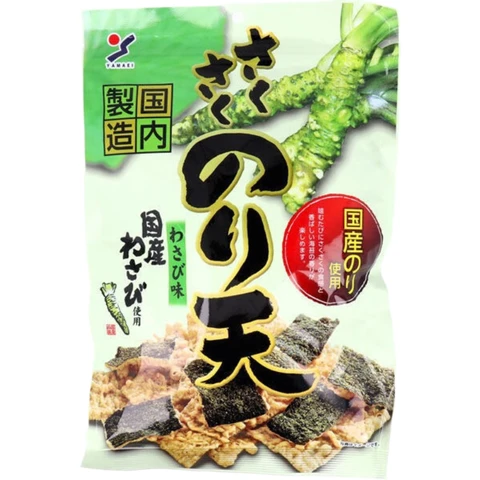 Yamaei Crunchy Nori Ten Chips Wasabi 70g
