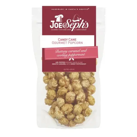 Joe & Seph's Christmas Candy Cane Gourmet Popcorn 70g