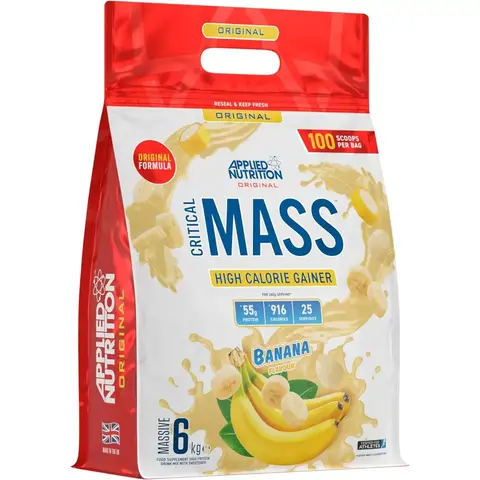 Applied Nutrition Critical Mass Original Weight Gain Support Banana Powder Flavour - 6kg