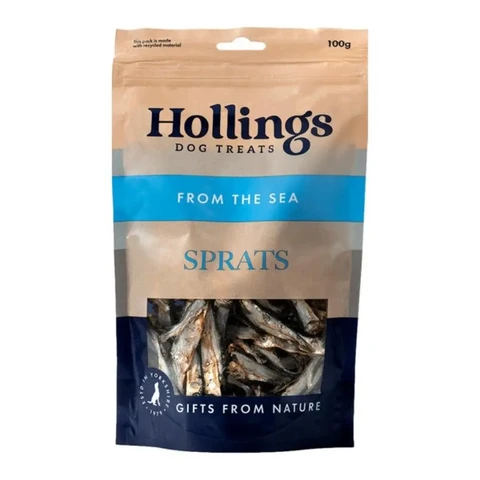 Hollings Dog Treats From The Sea Sprats 100g