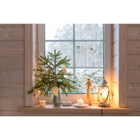 Feeric Raamversiering, 49×23cm – 1 stuk, Willekeurige Assortimenten