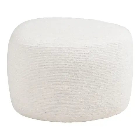 Pouf Hilo  
Pouf, blanc cassé  
55x40x39 cm, modèle HN1081