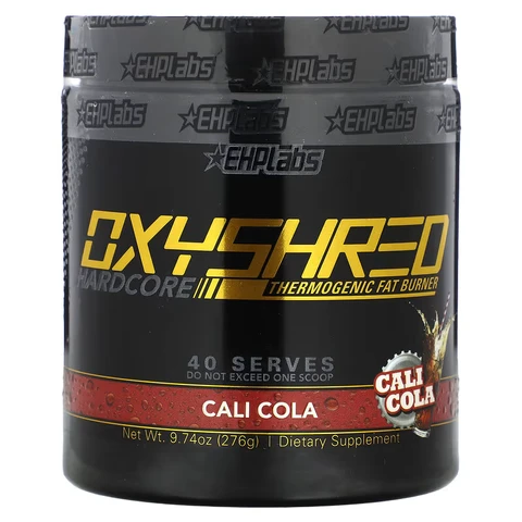 EHPlabs OxyShred Hardcore Thermogenic Daily Wellness Support Powder Cali Cola Flavour - 276g
