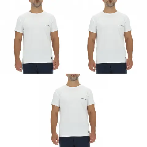 PIERRE CARDIN Lot de 3 T-shirts pour homme blanc - Taille M