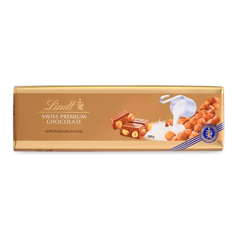 Lindt Vollmilchnusstafel 300 g