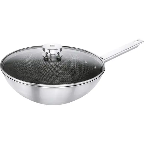 ZWILLING Joy Plus Wokpfanne Wok 18/10 Edelstahl - 30 cm - Für alle Herdarten geeignet