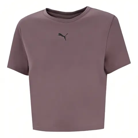 Puma Women's Tad Essentialsential Baby Tee - Raisin