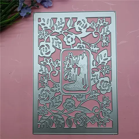 Stamp Die Set, Clear Stamps and Metal Cutting Dies for DIY Scrapbooking Photo Album Decorative, Crafts for DIY Card Making