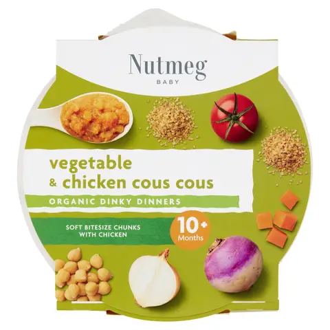 Nutmeg Vegetable & Chicken Cous Cous 10+ Months 190g
