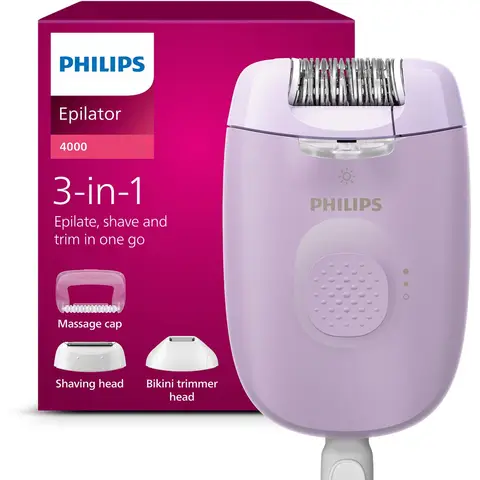 Philips Satinelle Essential BRE257/00 compacte epilator met snoer