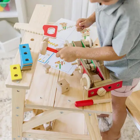 Melissa and Doug Wooden Pretend Play Project Workbench