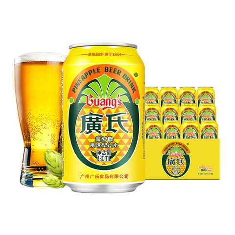 Guang‘s Pineapple Beer Fruit-Flavored Drink 330ml x 24