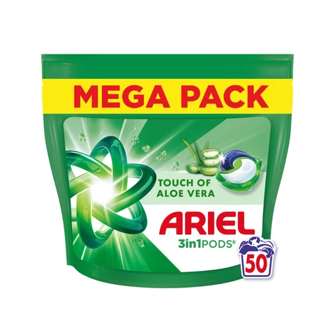 ARIEL  Tablettes 3en1 à l’Aloe Vera 50 doses