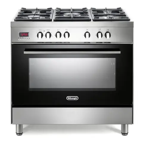 DeLonghi DSR 9071DFS 90cm Dual Fuel Range Cooker, Stainless Steel, A Rated