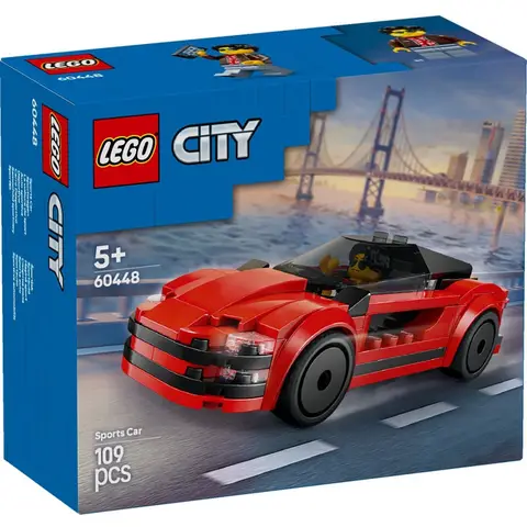 LEGO City rode sportauto bouwset - 60448, 3 stuks