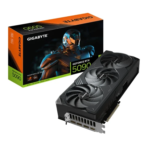 Gigabyte NVIDIA GeForce RTX 5090 WINDFORCE OC 32GB Blackwell Graphics Card