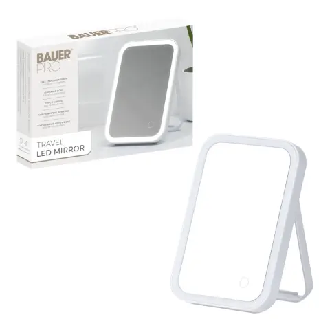 Bauer Portable LED Mirror With Stand
