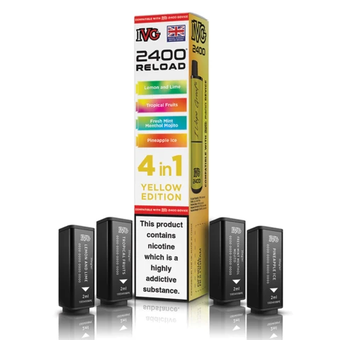 Ivg 2400 Reload 4 Pack Yellow  Edition
