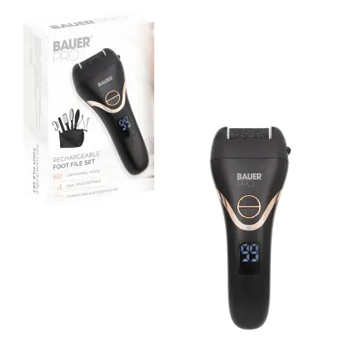 Bauer Electronic Foot File with Accessories