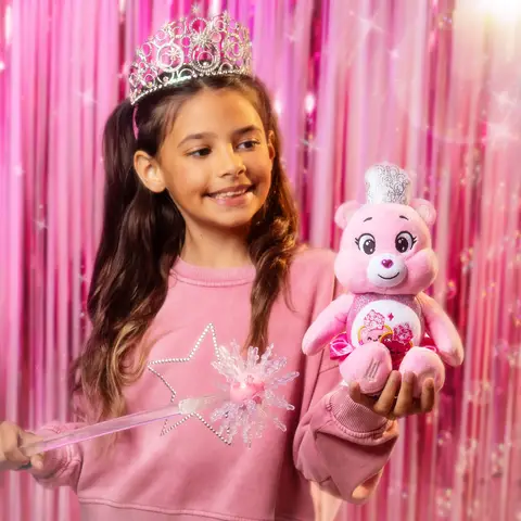 Care Bears x Wicked Love-a-Lot Bear as Glinda 22cm Plush Soft Toy