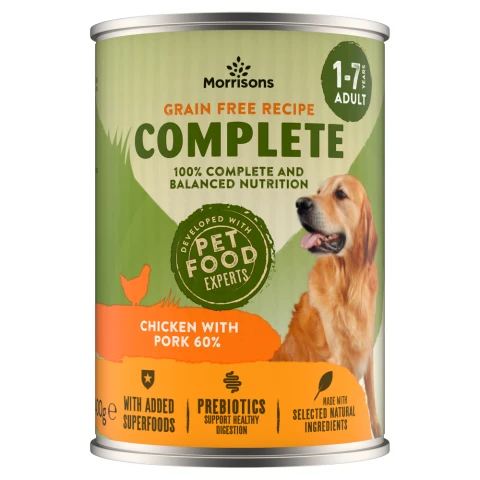 Morrisons Complete Chicken with Pork 60% 1-7 Years Adult 400g