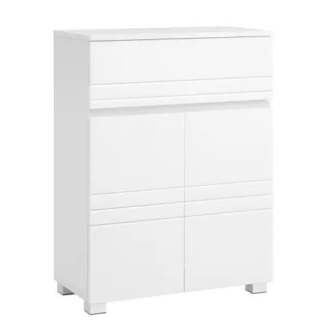 VASAGLE Bathroom Cabinet, 60x30x80cm, White