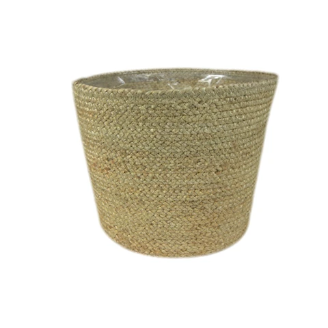 Bergen Jute Natural Lined Planter H16Cm D18Cm