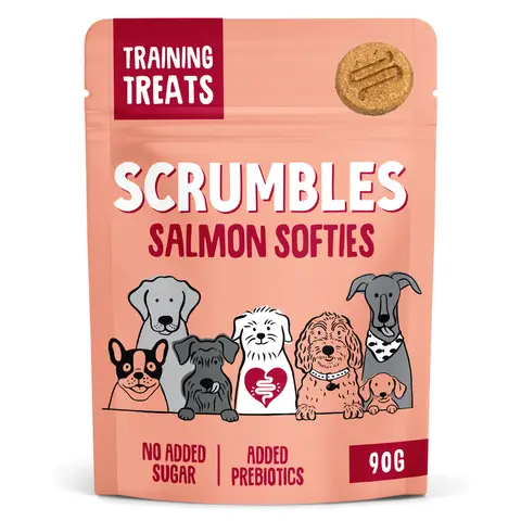 Scrumbles Dog Treats Salmon Softies 90g