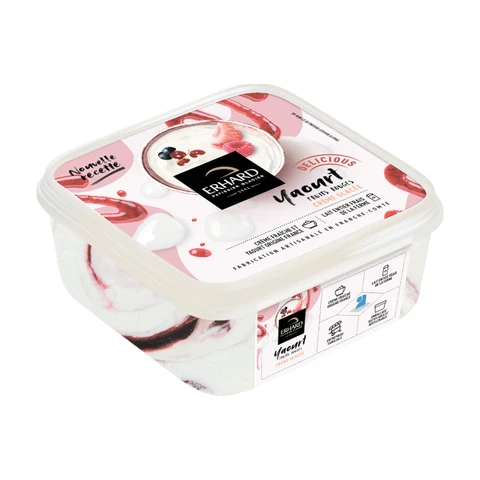 ERHARD Crème glacée Yaourt Sauce Fruits Rouges 450g