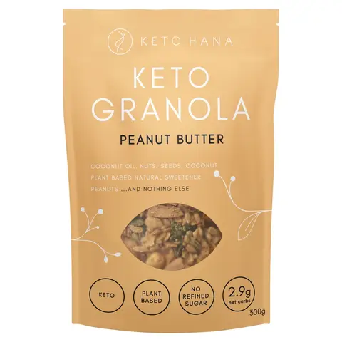 Keto Hana Peanut Butter Keto Granola 300g