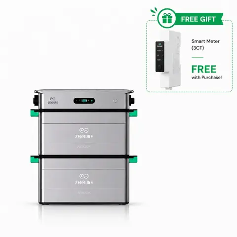 [intelligenter Stromzähler gratis, Lieferung am nächsten Tag] Joybuy Version Zendure SolarFlow 2400 AC mit 2× AB3000X Akkus, 5,76 kWh, Kostenloser Smart Meter