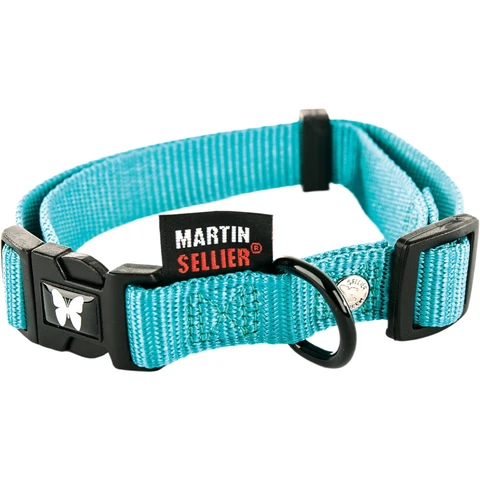 MARTIN SELLIER Halsband Nylon Turquoise 30-45x1,6 cm