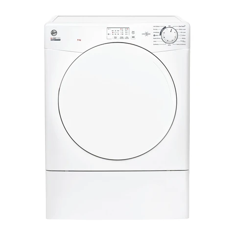 Hoover H-Dry 300 9kg Vented Tumble Dryer – White | C Energy Rated | Sensor Dry | NFC One Touch Connected (HLE V9LF-80)