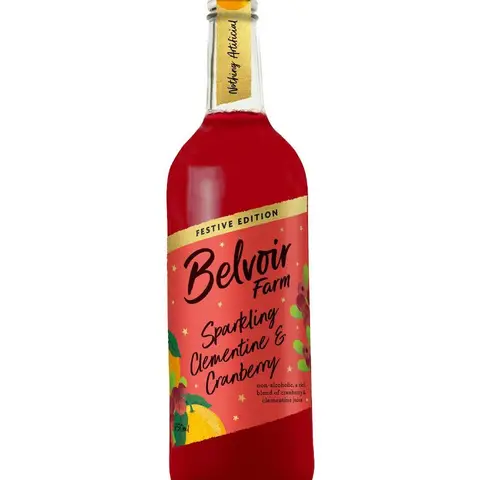 Belvoir Sparkling Clementine and Cranberry 750ml