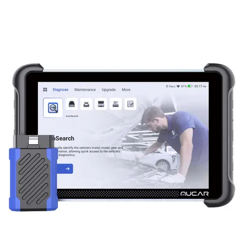 MUCAR 892BT Scanner OBD2 Professionnel avec mises à jour gratuites à vie, codage ECU, tests bidirectionnels, CAN-FD & DoIP, diagnostic IA, tablette 8" avec VCI magnétique, compatible avec plus de 100 000 véhicules