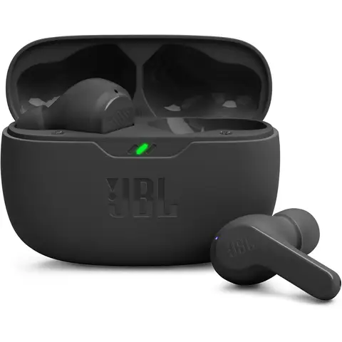 JBL Wave Beam Wireless In-Ear Earphones with IP54 and IPX2 Waterproof - Hands-Free Calling and 32 Hours Battery Life - Black